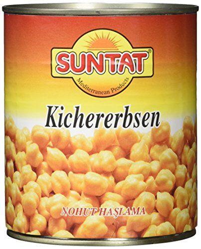 SUNTAT Kichererbsen , 3er Pack (3 x 800 g Packung)