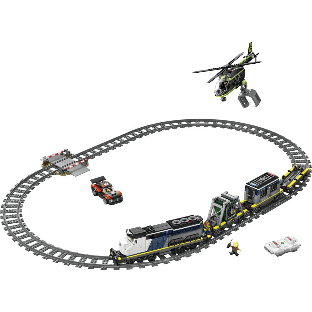 LEGO City Napad na policyjny pociąg 60508 | Pociąg dla dzieci, duży zestaw klocków konstrukcyjnych, prezent dla chłopca i dziewczynki 7+, Powered Up, 1313 elementów