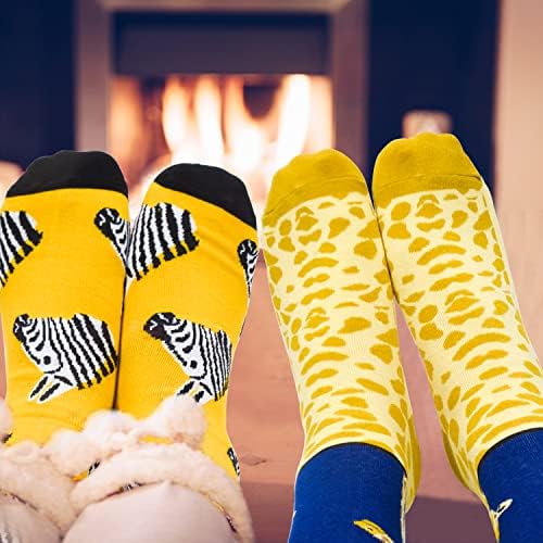 5 Pairs Women Cute Cartoon Socks Animal Socks Funny Cotton Ladies Socks for Ladies
