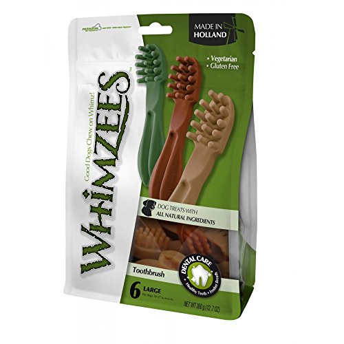 Whimzees Toothbrush Large 15 Cm 6pk (Pack of 6)