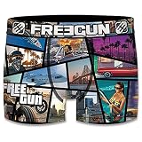 FREEGUN Herren Boxershorts GTA Style, Gta6, L