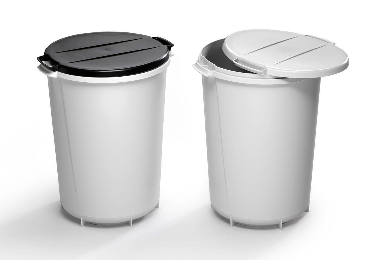 Durable 1800519050 Cubo de basura Durabin, 40 litros, gris