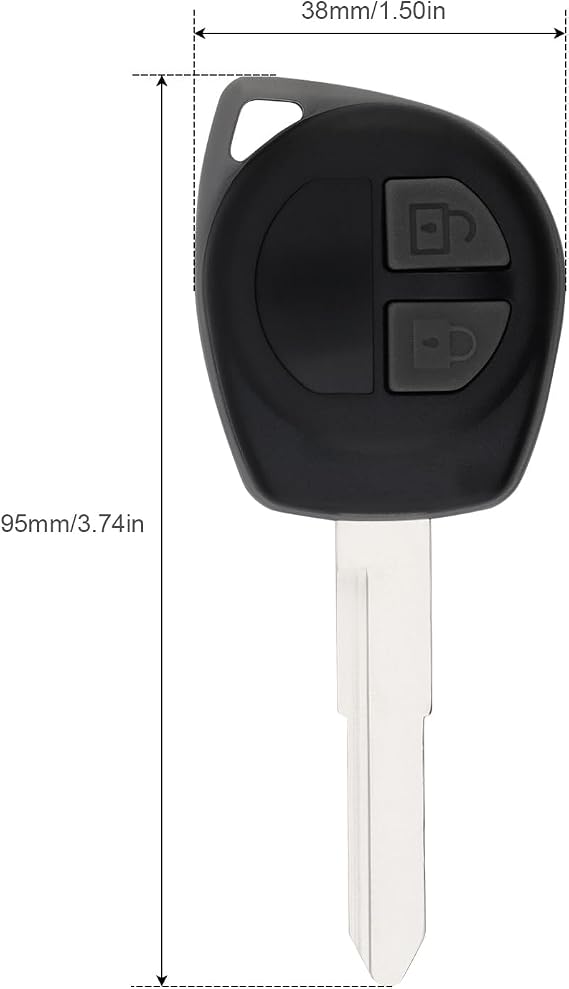 2 Buttons Keyless Uncut Flip Remote Key Fob with ID46 Chip for Suzuki Swift SX4 Alto JIMNY Vitara IGNIS Splash 2007-2013 433MHz