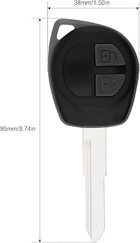 2 Buttons Keyless Uncut Flip Remote Key Fob with ID46 Chip for Suzuki Swift SX4 Alto JIMNY Vitara IGNIS Splash 2007-2013 433MHz