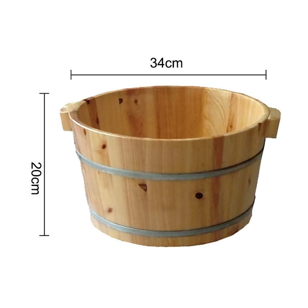 Vaschetta per i Piedi, Secchio per Vasca per pediluvio, Massaggio, Spa, Sauna, Ammollo, Pediluvio Secchio in Legno Spa per Piedi Lavabo per Uso Domestico Pratico Comfortable Anniversary