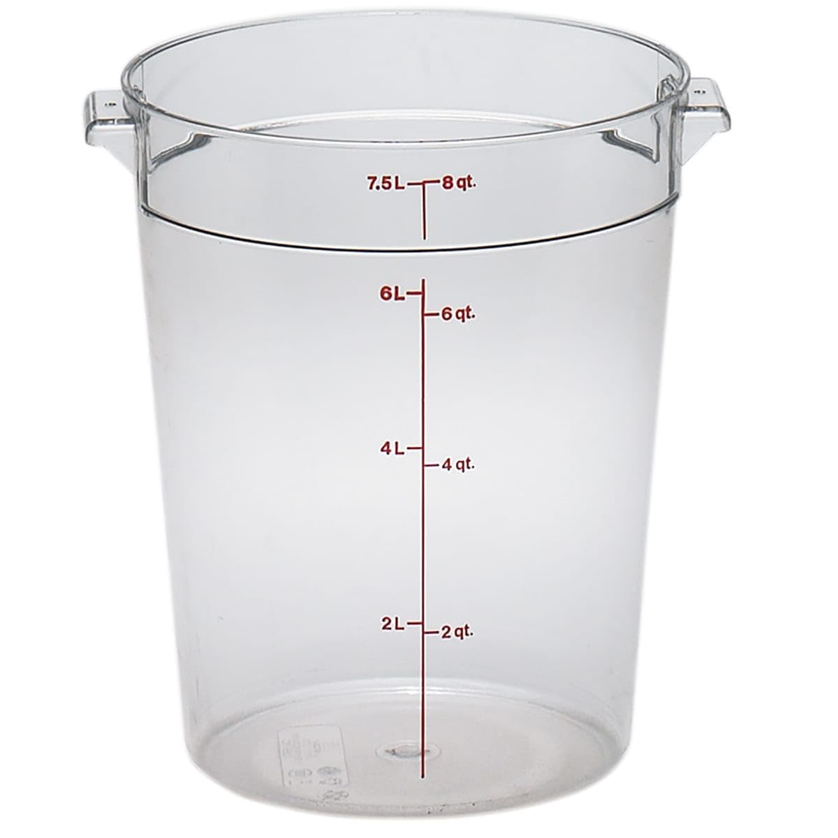 Cambro 8 Quart / Clear / 7.6 liters Containers