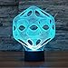 Produktbild Ponana Acryl 3D Neuheit Licht 7 Farben Ändern Led Lampe Geschenke Visuelle Licht Vision Stereo Lampe Kinder Geschenk Spielzeug