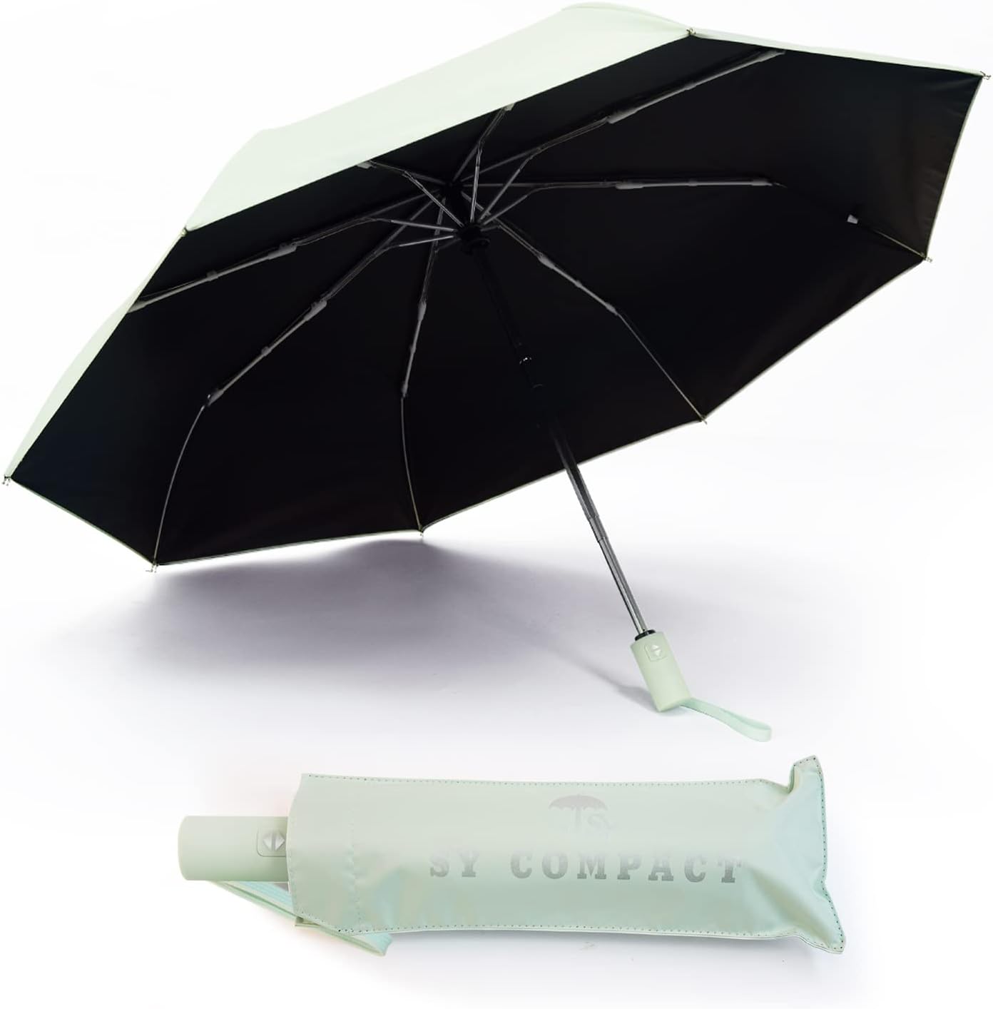 SY COMPACT Umbrella Automatic Travel Waterproof Light Folding Umbrellas Easy Carry for Women and Men - Image 4