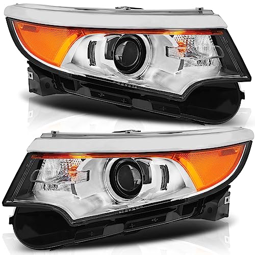 Vomal Fit For 2011 Ford Edge 2012 Ford Edge 2013 Ford Edge 2014 Ford Edge 2011-2014 Ford Edge 11 Ford Edge 12 Ford Edge 13 Ford Edge 14 Ford Edge Headlight Assembly Headlights