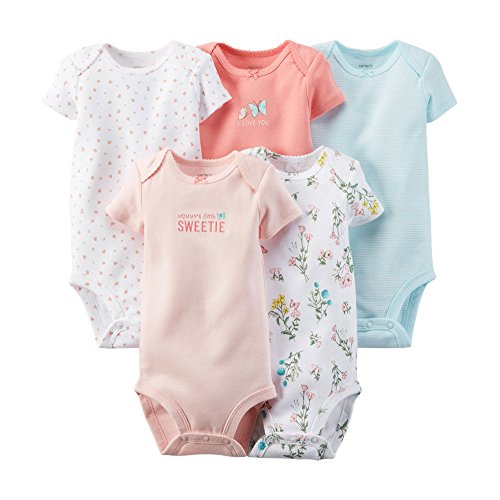 Image of Carter's Unisex Baby 5-Pack Bodysuits