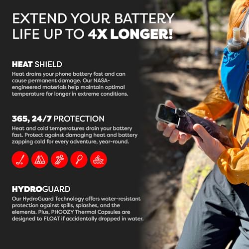 Image of PHOOZY Apollo II Thermal Phone Case with NASA-Derived Technology - Extends Battery Life 4X in Hot or Cold Weather - Military Grade 8-Foot Drop Protection Insulated Pouch - Medium Pink Camo