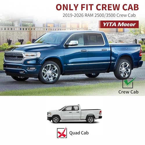 Image of YITAMOTOR Floor Mats Fit for 2019-2025 2026 Ram 2500 /3500 Crew Cab