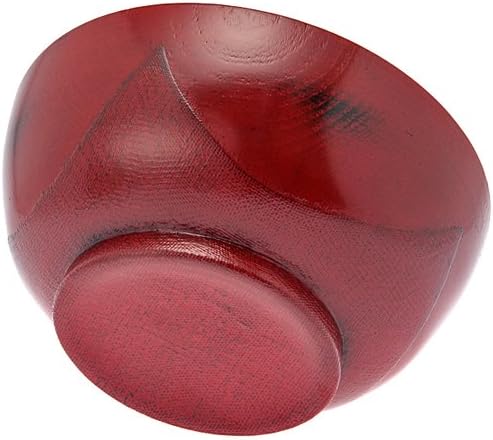 天然木製 ６寸 ラーメン鉢 根来 漆塗り