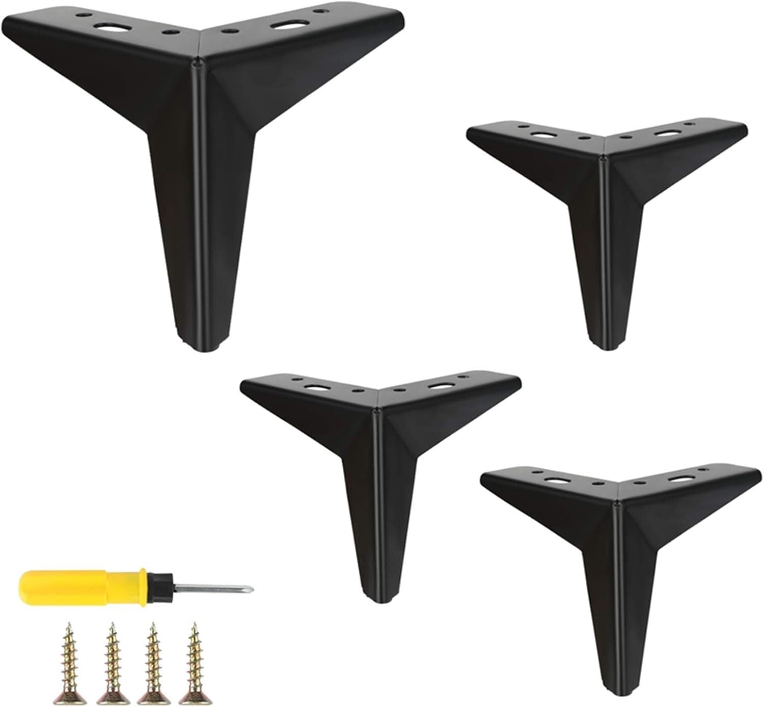 Rhllvj Black Modern Style Furniture Sofa Legs Metal Furniture Legs For Table Cabinet Cupboard Sofa Sofa Chair, Coffee Table Legs(Black)