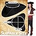 Xeehwb Pirate Hat for Men Women,Pirate Costume Accessories Hat,Colonial Triangle Hat for Halloween,Dress Up Party