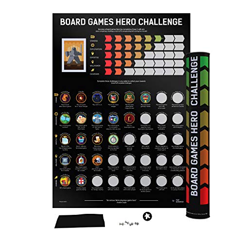 Board Games Hero Challenge Scratch Poster (16.5" x 23.4")