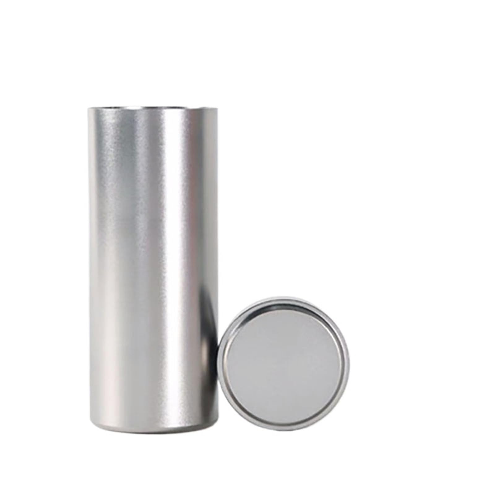 FDBTYJN Tea Caddy Portable Stainless Steel Airtight Tea Canister Container Jar Sugar Coffee Caddy Organizer Household Storage Supplies(Color 01)