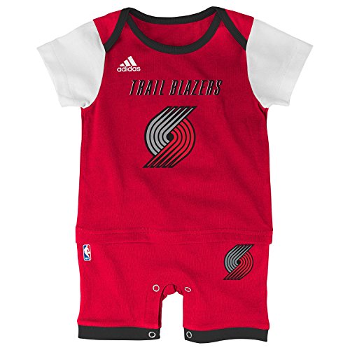 Outerstuff NBA Portland Trailblazers Infant Fan Jersey Jersey Romper, Red, 24 Months