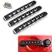 3pcs/Set Aluminum Side Door Grab Handle Knobs Cover Trim for Jeep Wrangler JK & Unlimited 2 Door 2007-2017 Handle Pull (black)