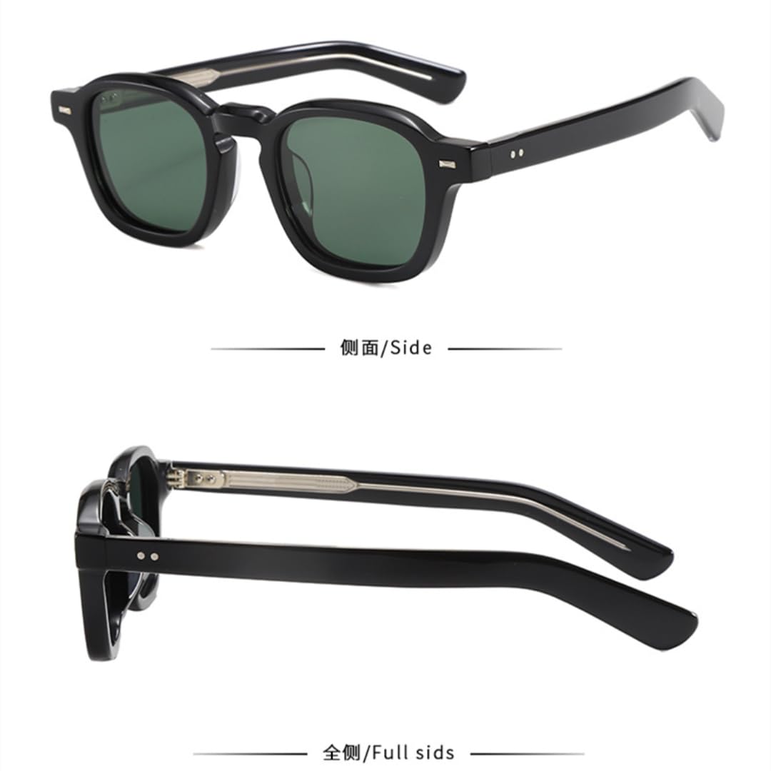 Occhiali da sole polarizzati spessi in acetato, moda spiaggia, protezione UV400 per attività all'aperto