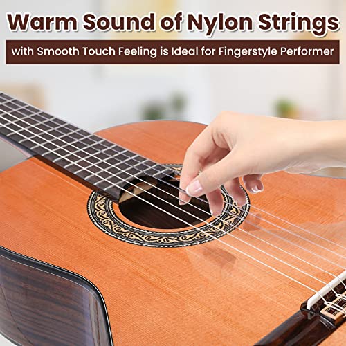 Gotar Tone Professional Classical Guitar 39 Inch Full Size Nylon Strings Acoustic Guitar With Thickened Gig Bag And Solid Wood Pedal For Beginners Professional Adults #TOP4