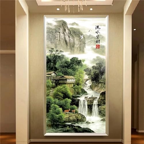 Broderie point de croix painting Fheeao automne 50x115cm, le cadeau créatif idéal pour adulte