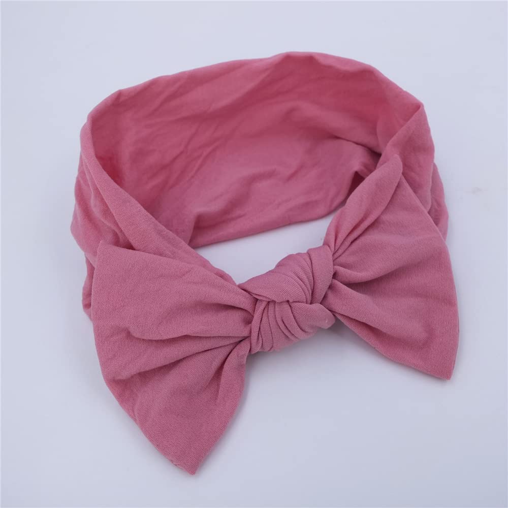 8pcs Baby Headband Soft Stretchy Hairband Hair Bow Elastic for Toddler Baby Girls Newborn Infant Kids Turban Headbands (Mix Nylon Headband) - Image 3