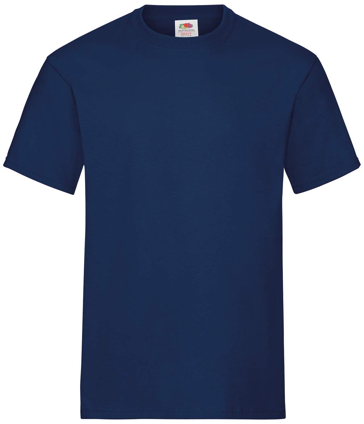 Fruit of the Loom Men's Valueweight Tee, 5 Pack T Shirt, Navy, XL UK