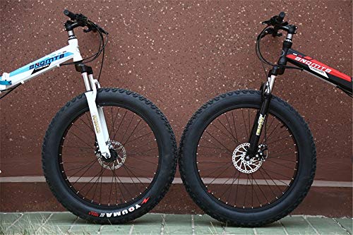 JHKGY Vélo De Montagne Pliant,Vélos VTT Tout Suspendus,Cadre Renforcé en Acier À Haute Teneur en Carbone Frein À Disque,Hommes Et Femmes Adultes - Image 7