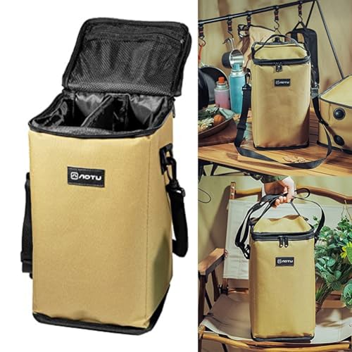 Bolsa de almacenamiento de equipo de camping con interior compartimentado 8
