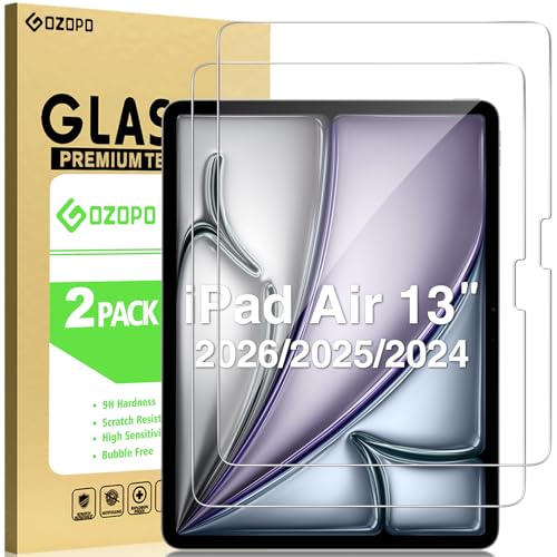 GOZOPO Schutzfolie für iPad Air 13 Zoll (M4/ M3/ M2 2026/2025/ 2024)