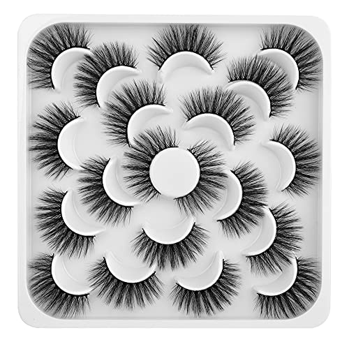 False Eyelashes Natural Fluffy Wispy Lashes Dramatic Dramatic Soft Lashes Pack