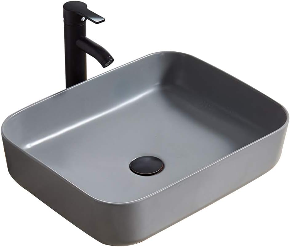 Amazon Co Jp バスルーム シンク 洗面台 洗面台 工業 風 上 洗面台 スクエア 北欧 風 高 グレー セメント グレー 洗面台 5040cm 洗面台 50 40 14cm Diy 工具 ガーデン