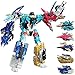 Transformers Kingdom Transformer Generations Combiner Wars 2016 LIOKAISER Platinum Edition Action Figura aproximadamente 11.8 pulgadas (Guyhawk, Drillhorn, IronBison, Fellbat, Dezarus, Ion Scythe) Fig
