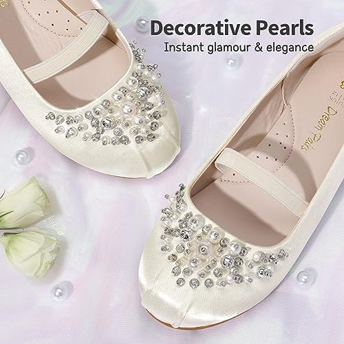 DREAM PAIRS Girls Ballet Flats Flower Shoes Mary Jane Ballerina Flat Dress Shoes for Daily/Wedding/Party4