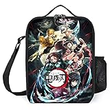 Anime Lunch Bag Insulated Leakproof Anime Lunch Box Reusable 3D Printed Lunch Tote Bag for Outdoor Picnic Beach Work Travel