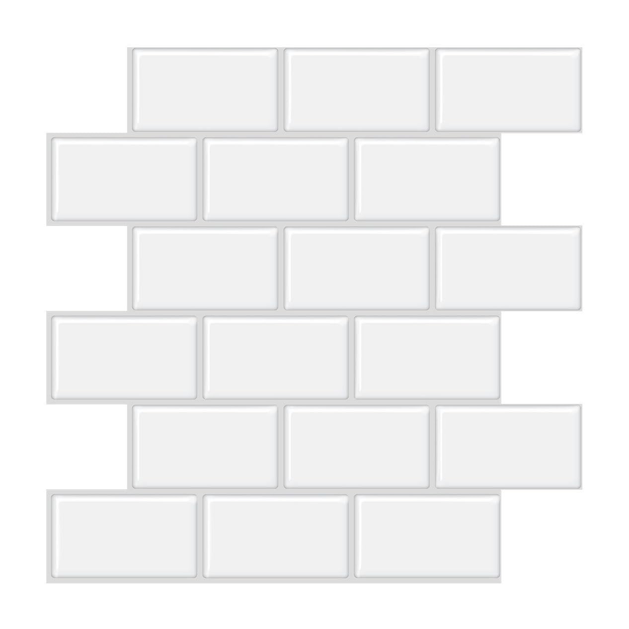 Peel Stick Accent Wall Tile Marble Backsplash Panels