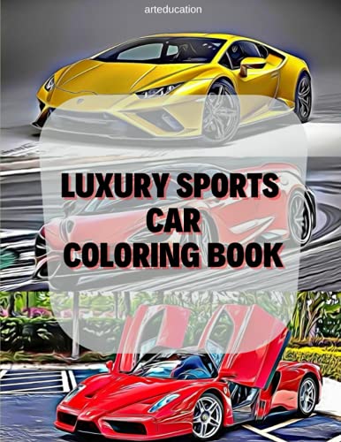 Luxury Sport Cars Coloring Book For Kids: Learning Painting with Luxury Sport Car Designs image 2