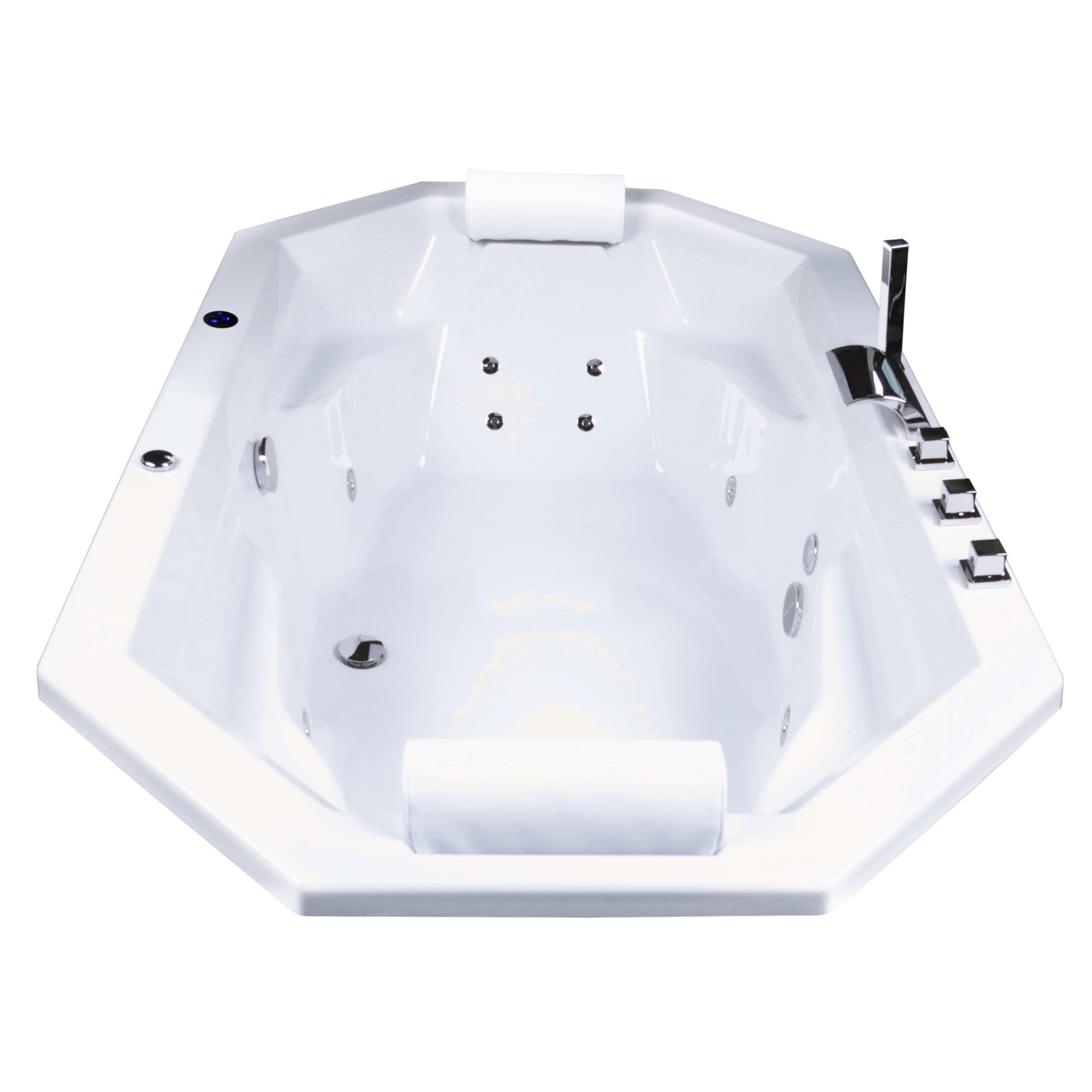 BASIC Indoor Podest-Whirlpool Badewanne Bora Bora (200 x 115 cm)