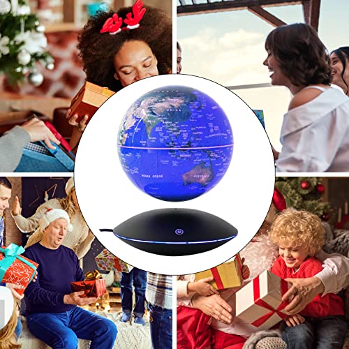 6''Magnetic Levitation Floating Globe,Anti Gravity Earth Rotating World Map W/Led Light,Geographic Globes For Night Light Educational Gift Home Office Desk Decor (Style 3) #TOP7