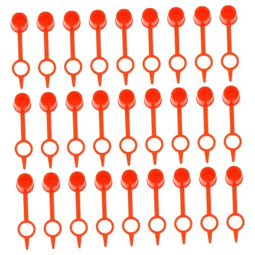 GRIRIW 300pcs Grease Fitting Covers Red Protective Cap Zerk Fitting Caps Acid- Long-term Use