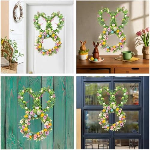 Cadre de couronne de Pâques en métal pour décoration de table - 5