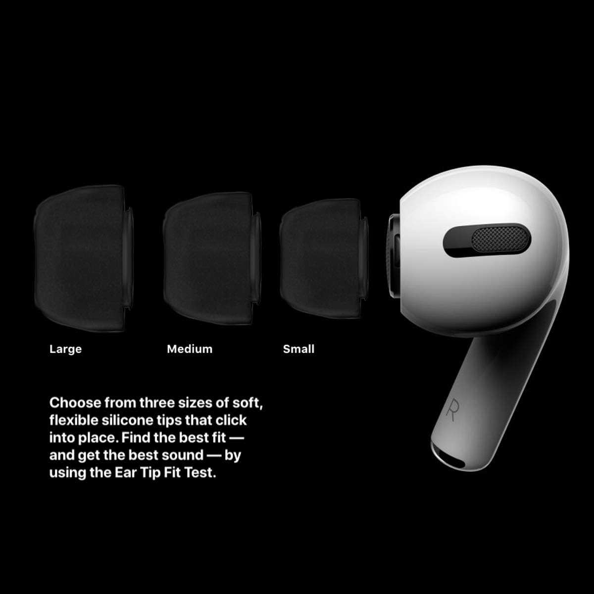 JXE 2 Pcs Sponge Earbuds Earphone Protective Sleeve Replacement Silicone Ear Cap Non-slip Earphone Plug Compatible With AirPods Pro-Medium - Image 4