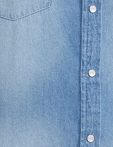 Image of Amazon Brand - INKAST Men Slim Fit Denim Shirt