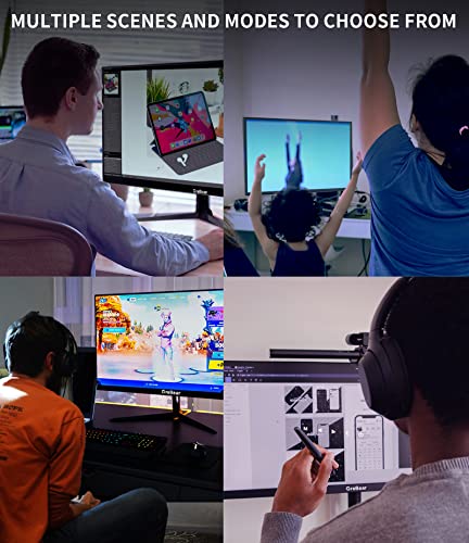 Grebear 27 Inch 2K Computer Monitor, Professional Ips Pc Monitors Qhd 2560 X 1440P 75Hz Home Office Gaming Screen, Hdmi, Dp, Freesync, Led Backlight, Build-In Speaker, 100 X 100 Mm Vesa Mountable #TOP6