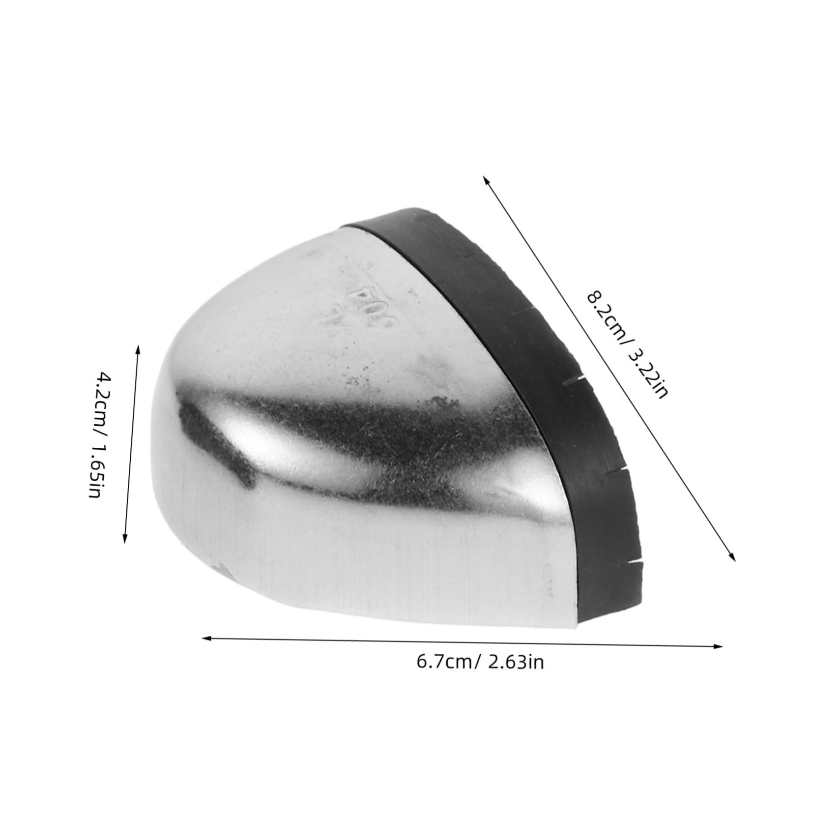 Unomor 1 Pair Safety Toe Shoe Heel Pads Toes Caps Steel Cap Boots Shoe Crease Protector Sneaker Steel Inserts Composite Shoe Covers Sports Shoe Patches Toenail Shoes Footwear Silver Iron