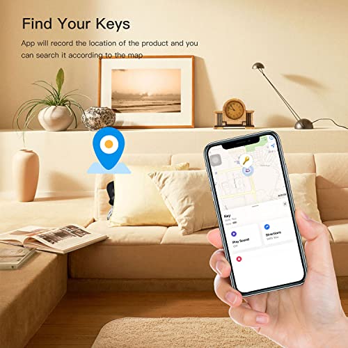 2 Pack Key Finder Smart Bluetooth Tracker Item Finder Work with Apple Find My Item Locator Anti-Lost Device for Keys, Bags and More Global Positioning iOS Only Black 3 2 Pack Key Finder Smart Bluetooth Tracker Item Finder Work with Apple Find My Item Locator Anti-Lost Device for Keys, Bags and More Global Positioning iOS Only Black - Image 4