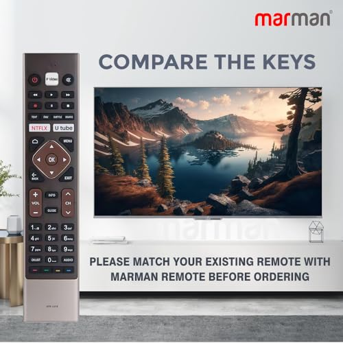 Image of marman Compatible Haier TV Remote Control HTR-U27E Universal Model Suitable for Specific Models of Haier smart 4K Android LED Television - Non Voice Command - Pairing Not Required