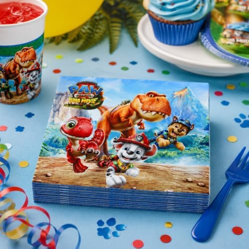 PAW Patrol Dino Movie Birthday Party Paper Napkins 20 ct image 4
