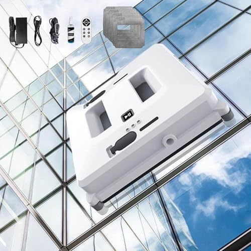 Limpiacristales robótico de 80 W, succión de 3000 Pa, sistema de doble pulverización, ruta automática inteligente, batería de respaldo de 20 minutos, diseño delgado para la limpieza de cristales int